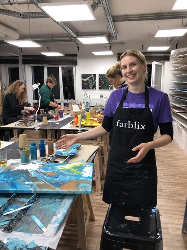 Customer photo review of Workshop: Acrylic Pouring / Einstieg ins Acrylgießen