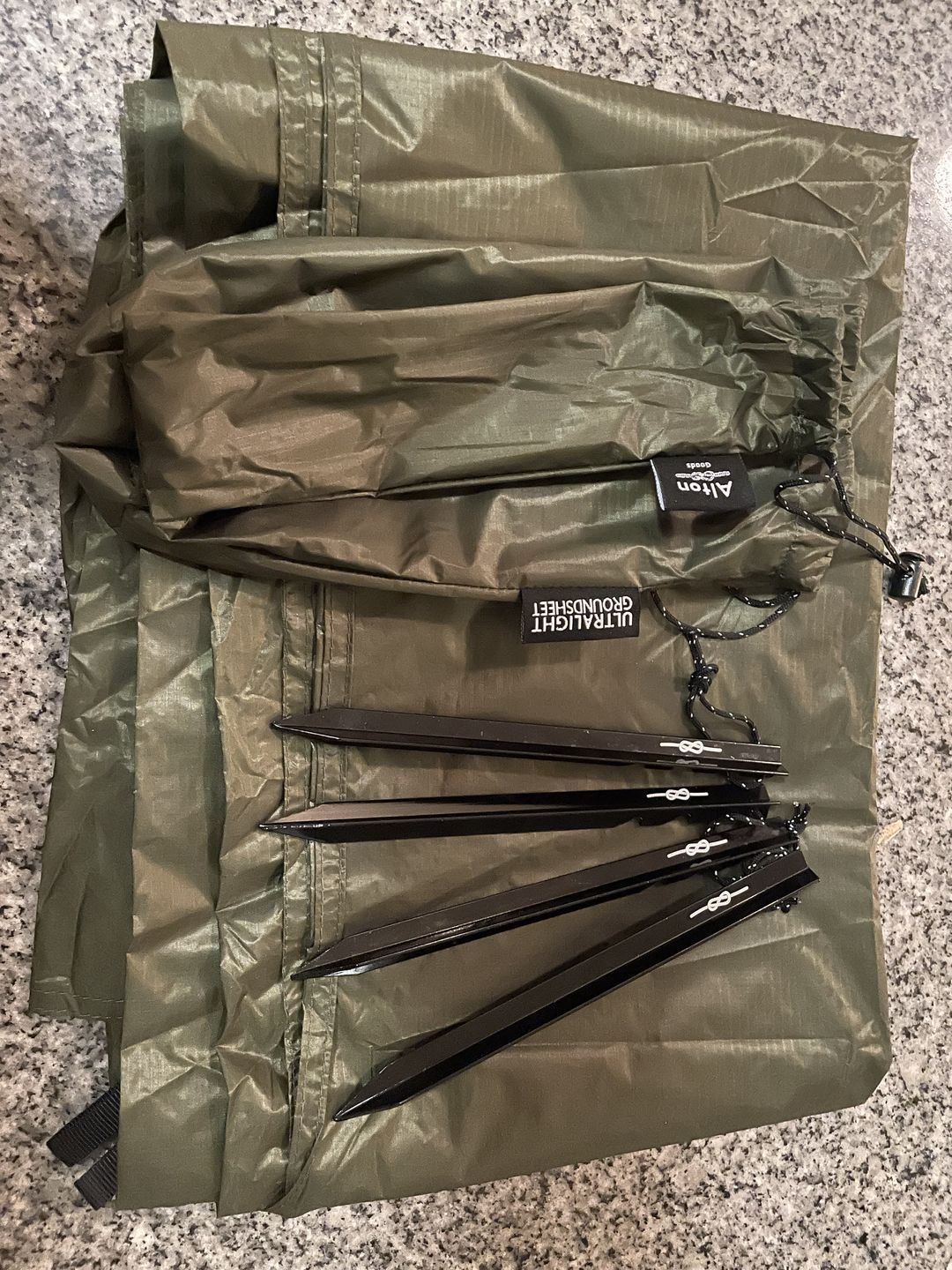 Customer photo review of Ultralight Groundsheet - Single