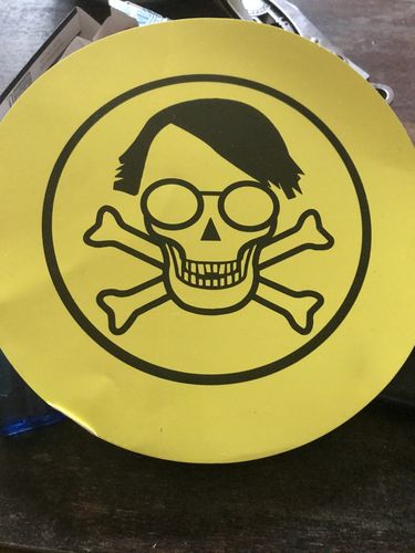 Customer photo review of SPASSKULTUR GROSSE STICKER / AUFKLEBER • KALLE WARNT (10 STK.)