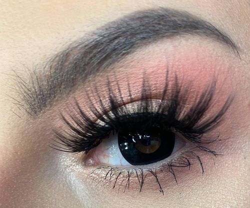 Customer photo review of EYEVOS Darknight Black Colored Contact Lenses