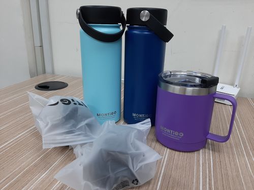 Customer photo review of Ace Bottle Dark Blue/Sky Blue 530ml (18oz) 2 - Pack Bundle