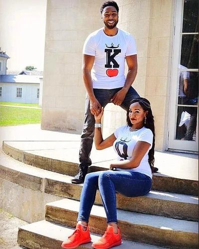 Customer photo review of His Beard & Her Butt Shirts