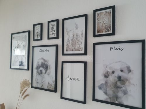 Customer photo review of Individuelles Haustierporträt - Posterdruck