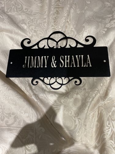 Customer photo review of Name Plate Sign - Special Offer