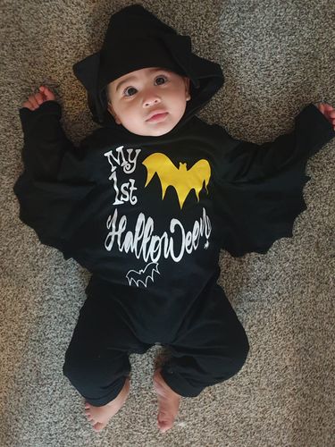 Customer photo review of My 1st Halloween Hooded Rompersuit (MRK X)