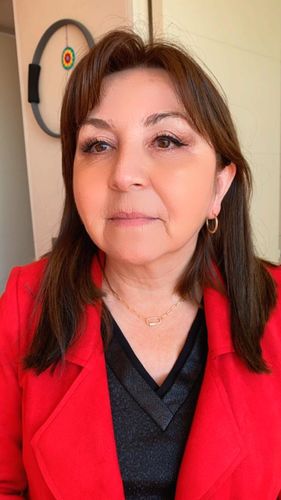 Customer photo review of MONA GOLD HOOPS