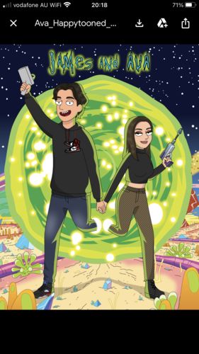 Customer photo review of 'Rick and Morty' Custom Portrait