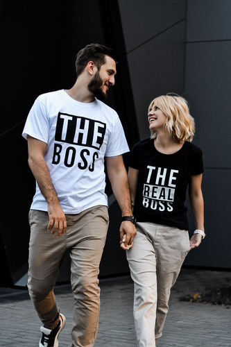 Customer photo review of His Beard & Her Butt Shirts