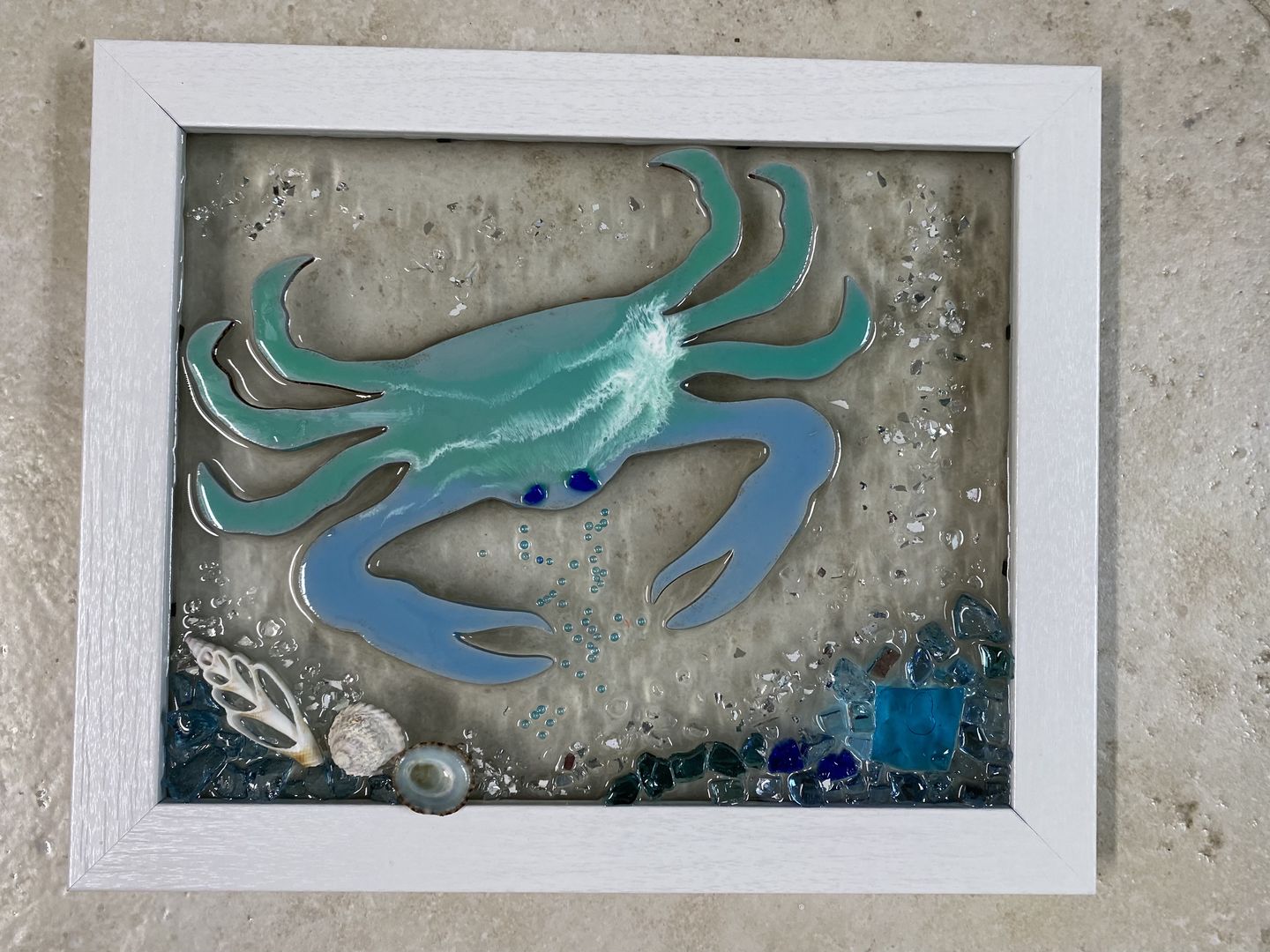 Customer photo review of Unfinished Wooden Crab Shape - Ocean - Nursery - Craft - up to 24" DIY
