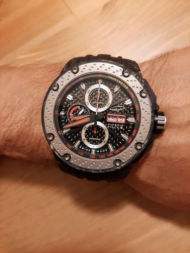 Customer photo review of G5 - Black Automatic Carbon Fiber Swiss Sport Chrono Watch