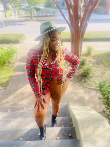 Customer photo review of Fedora Hat (Olive)