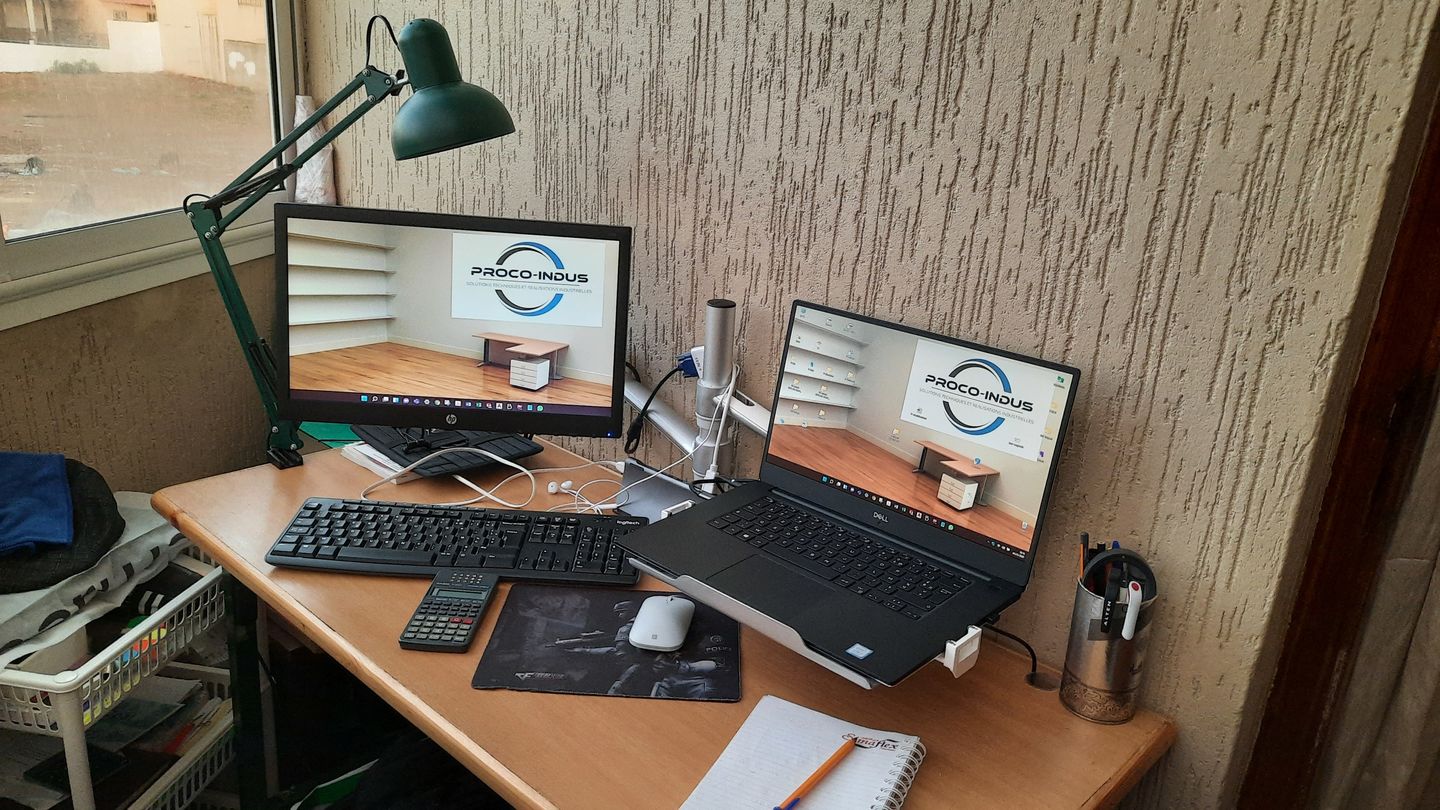 Customer photo review of Support de moniteur et ordinateur portable OPE-1