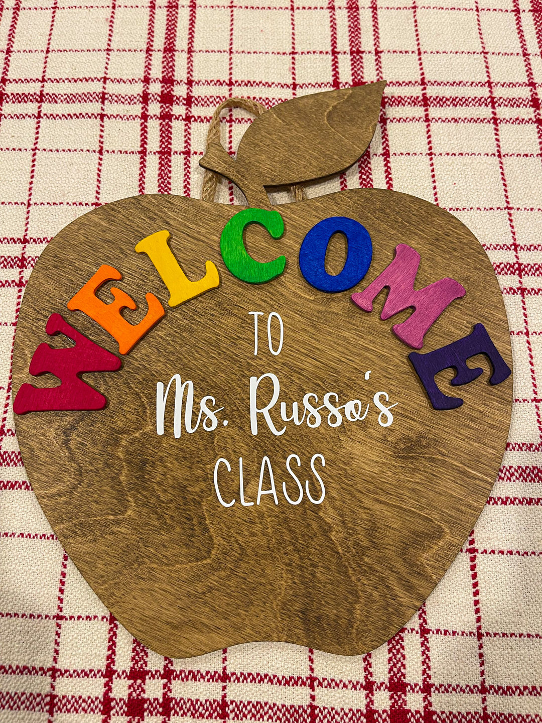 Customer photo review of Unfinished Wooden Apple Shape - Craft - up to 24" DIY