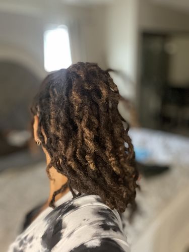 Customer photo review of Flaxseed Styling Mousse | 7 oz