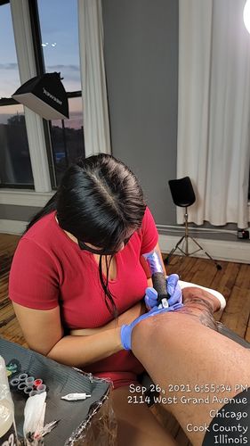 Customer photo review of Signature Tattoo Numbing Cream