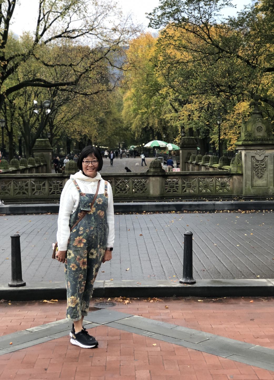 Customer photo review of Plus Size - Flower Print Casual Denim Cotton Jumpsuit Dungarees
