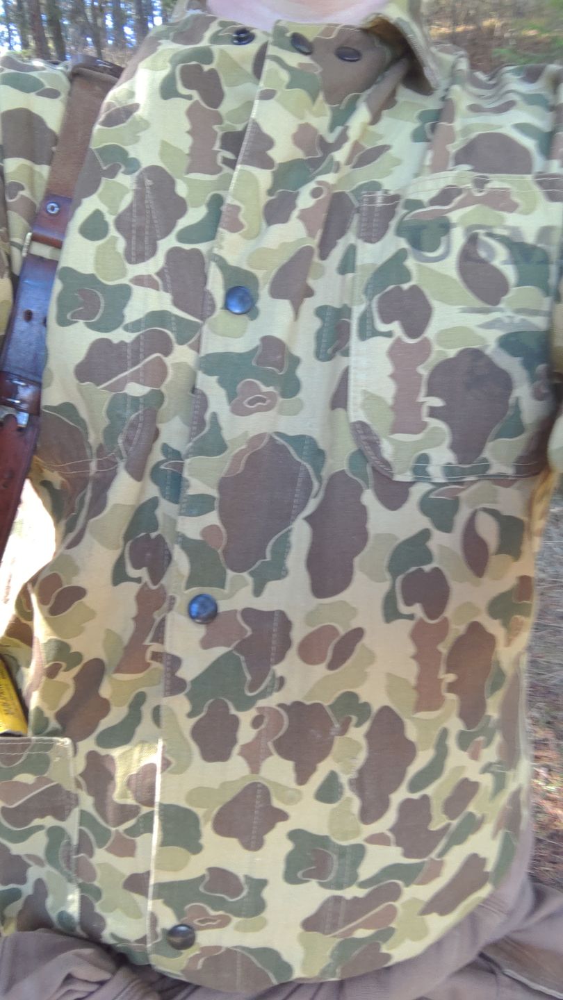 Customer photo review of WWII USMC Type P-42 Duck Hunter Camo Jacket