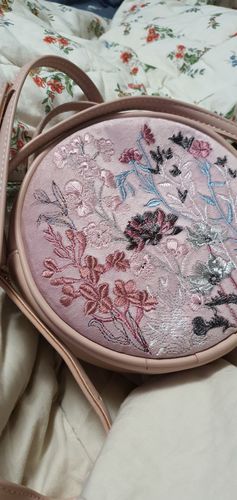 Customer photo review of Florabom - Embroidered Round Bag