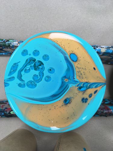 Customer photo review of Workshop: Acrylic Pouring / Einstieg ins Acrylgießen