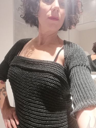 Customer photo review of Écharpe Frileuse 6 en 1 avec manches