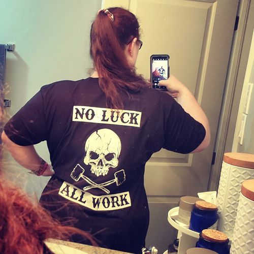 Customer photo review of 39 - All Work Tee