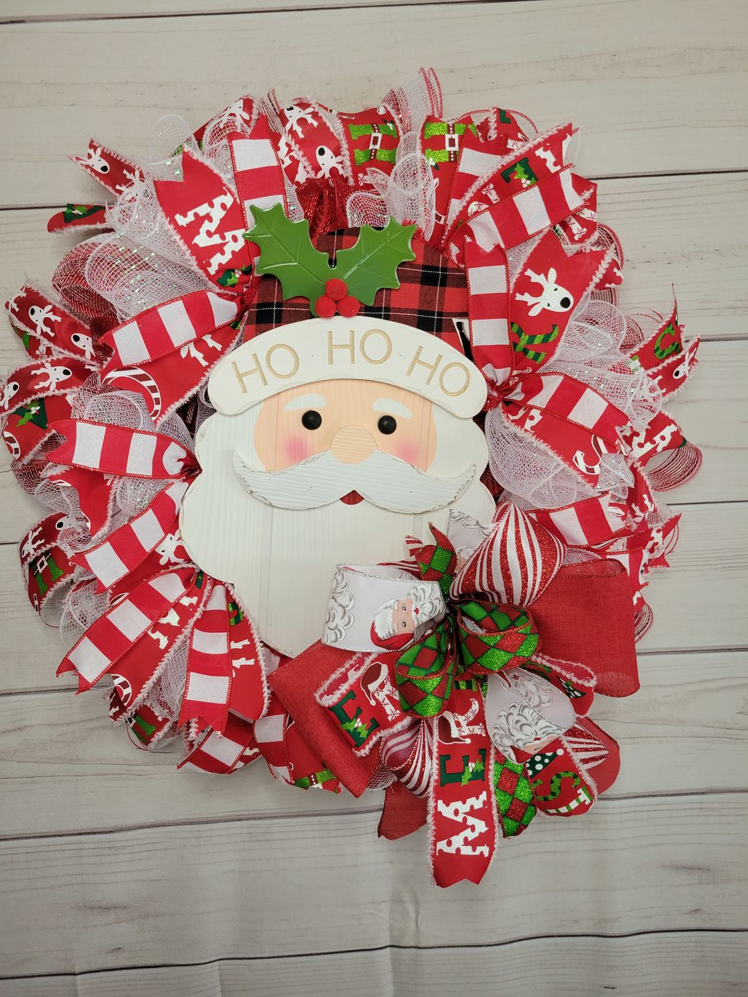 Customer photo review of 15-24" Tinsel Work Wreath Form: White