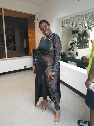 Customer photo review of Fashion Sexy Patchwork See-through O Neck Skinny Jumpsuits