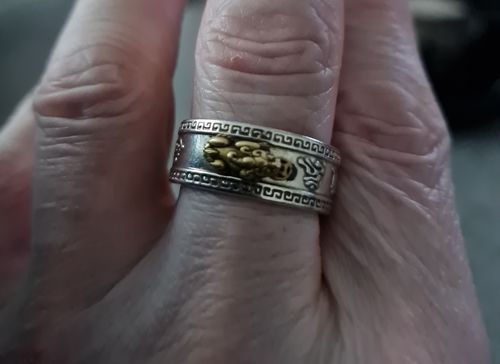 Customer photo review of Lucky FengShui PiXiu Wealth Ring