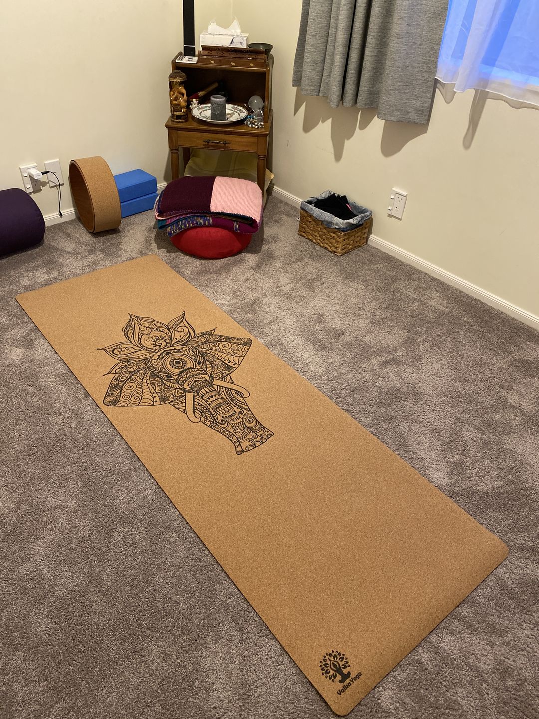 Customer photo review of Cork Yoga Wheel