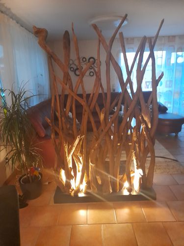 Customer photo review of Design Raumteiler mit Beleuchtung im Sockel