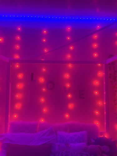 Customer photo review of DormVibes Color Changing Wall Lights