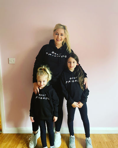 Customer photo review of Best Friends Show Matching Hoodies- Black