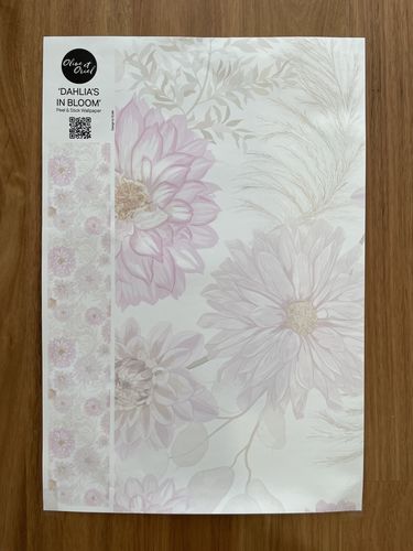 Customer photo review of Dahlia's In Bloom Wallpaper Mural