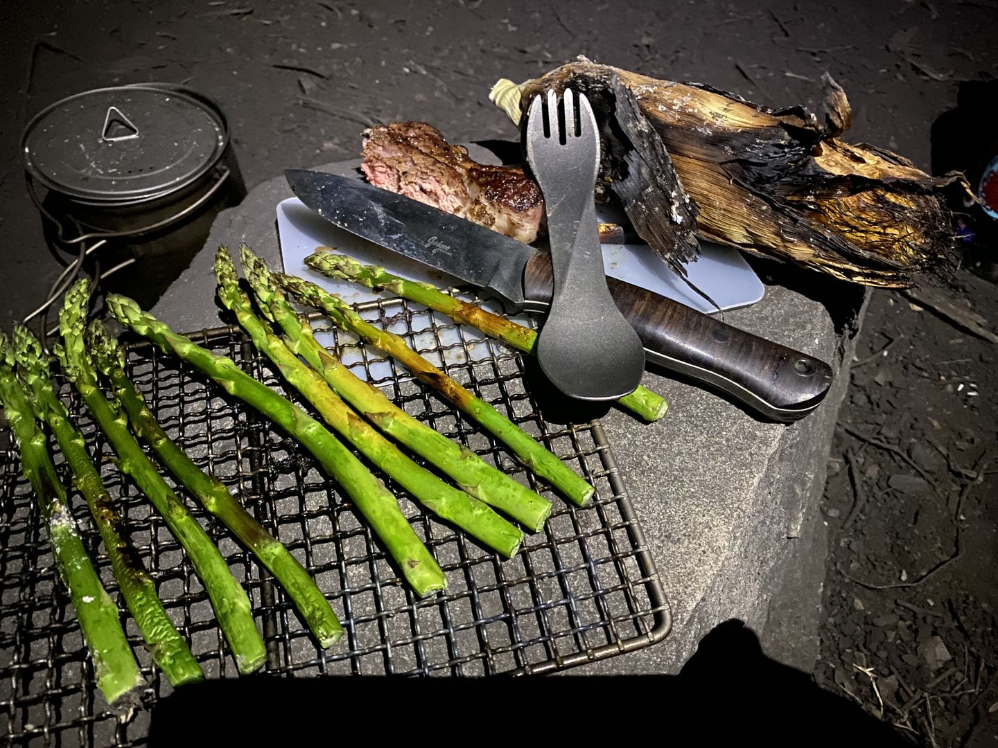 Customer photo review of Ultralight Titanium Grill
