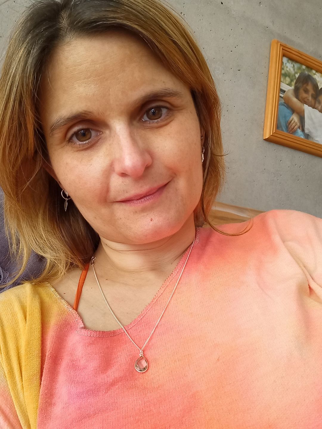 Customer photo review of COLLAR VERA AGUAMARINA