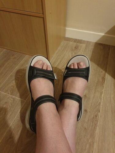 Customer photo review of Sandales Orthopédique Pour Oignons