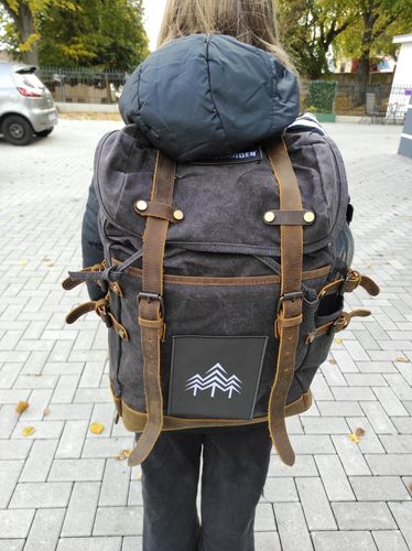 Customer photo review of Rucksack mit Patch (🌲)