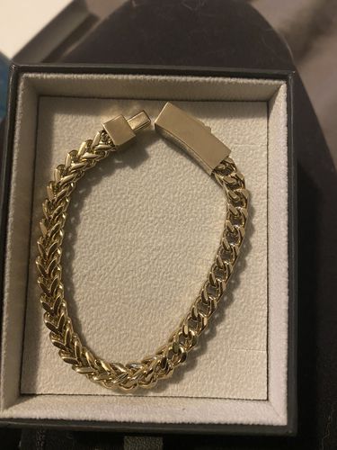 Customer photo review of 6mm Franco Link Engravable Bracelet
