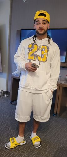 Customer photo review of Number No.23 Unisex Hoodie Match Jordan 4 Lightning