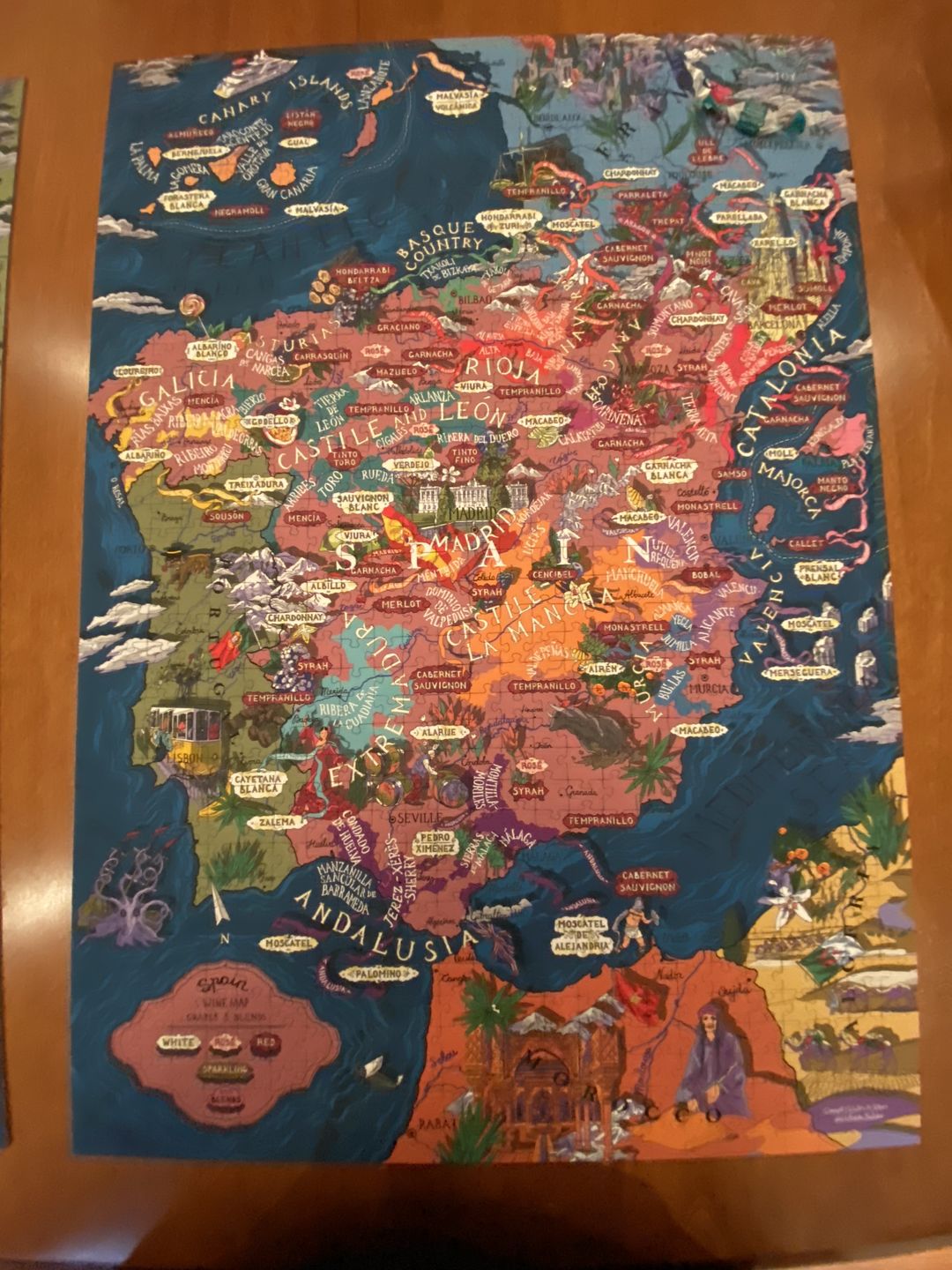 Customer photo review of Wine Puzzle - Spain