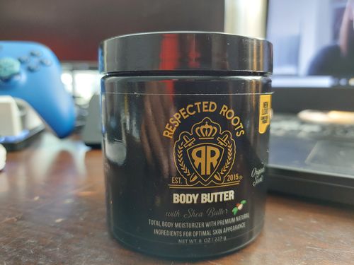 Customer photo review of Respected Roots Body Butter (Original Scent 8oz)