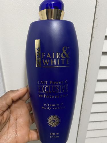 Customer photo review of Fair and White Exclusive Body Lotion with Pure Vitamin "C" 500ml 16.9 fl oz
