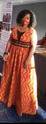 Customer photo review of African Print Deka Dress