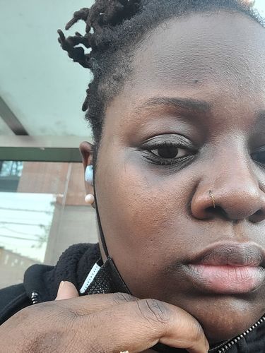 Customer photo review of Black Charcoal Foam Face Wash with Brush | 4 oz