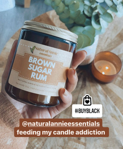 Customer photo review of BROWN SUGAR RUM  9 oz Scented Soy Candle