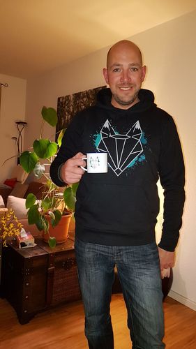 Customer photo review of Fuchs Art blue  - Emaille Tasse