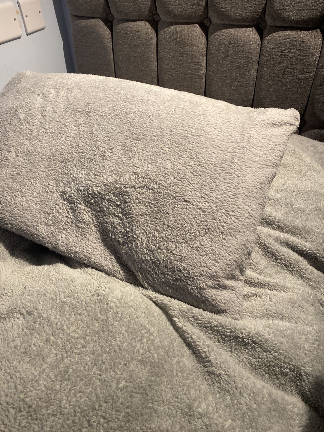 Customer photo review of Grey Teddy Duvet Cover Set