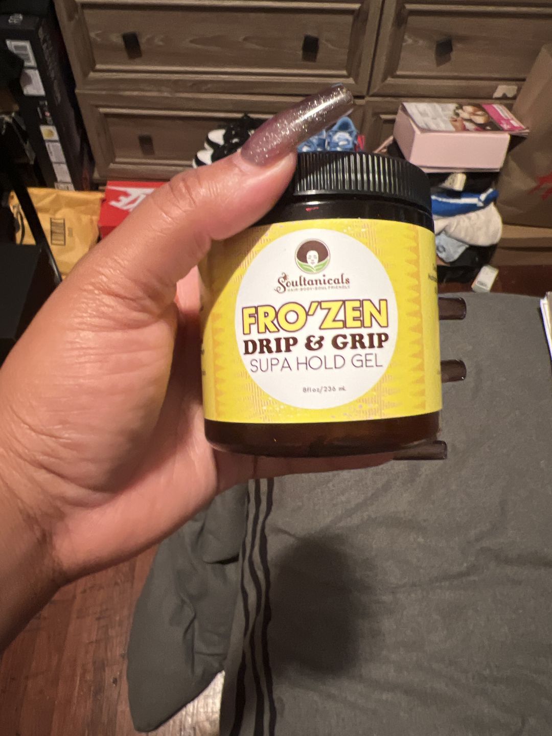 Customer photo review of FRO'ZEN- Drip & Grip, Supa Hold Gel