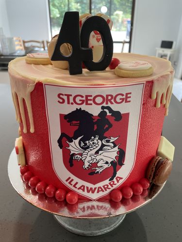 Customer photo review of A4 Rectangle Custom Edible Icing Image
