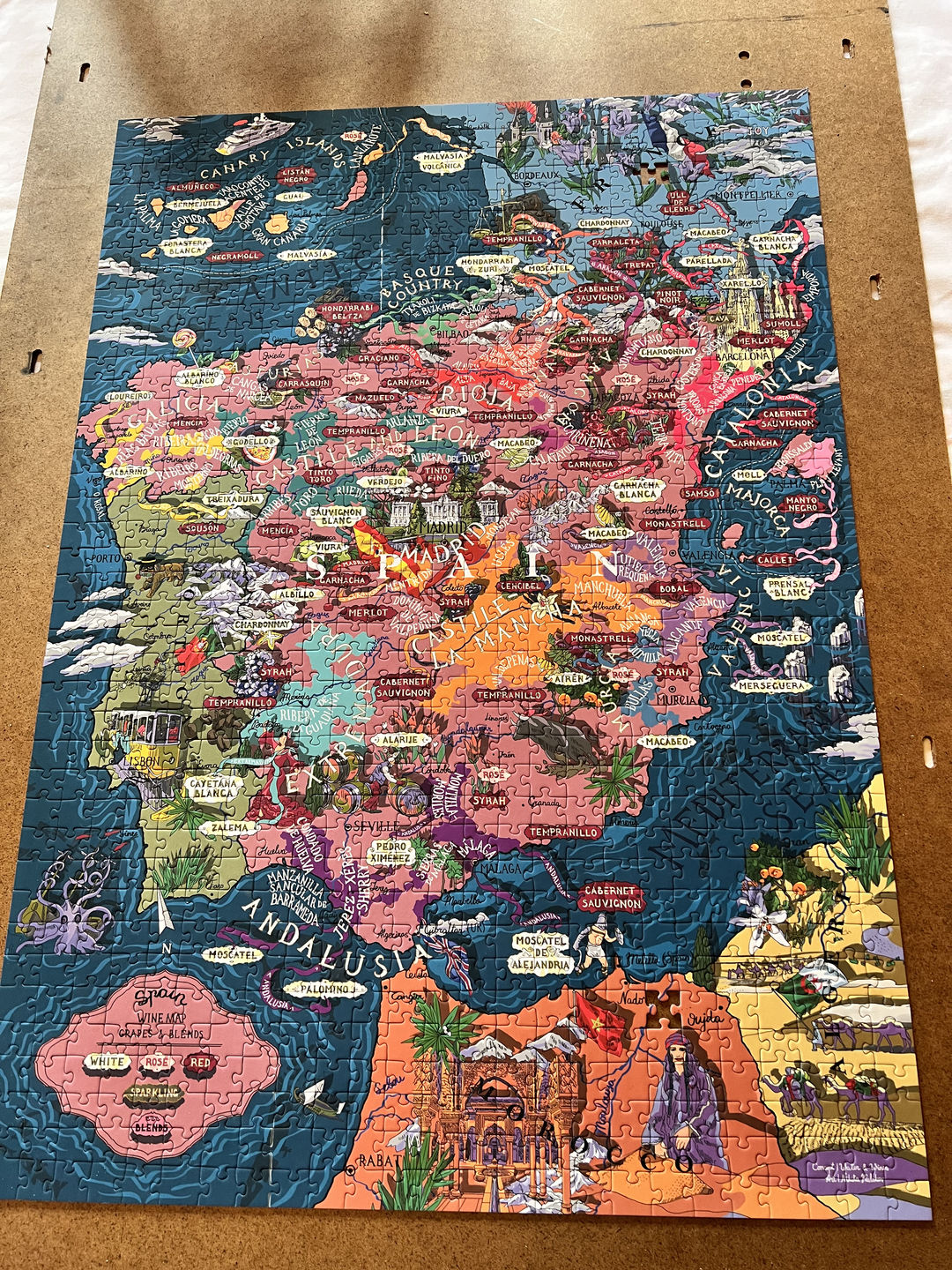 Customer photo review of Wine Puzzle - Spain